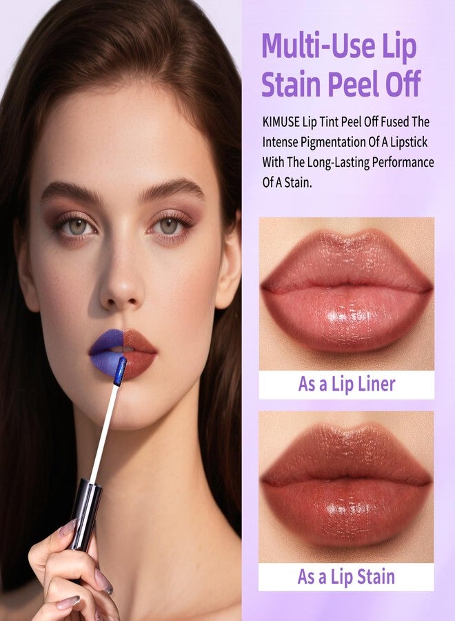KIMUSE 5 Colors Lip Stain Masque - Long-Lasting Waterproof Lip Tint, Smudge-Proof Matte Lip Stains for All-Day Wear, Transfer-Resistant Lip Makeup - Image 2